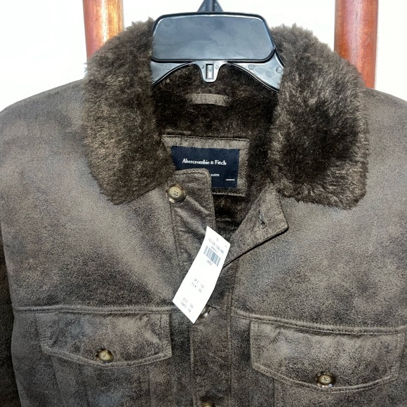 Abercrombie and Fitch vegan suede jacket size Large - Picture 5 of 10